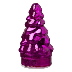 Lampje kerstboom klein - fuchsia - ø7x12 cm