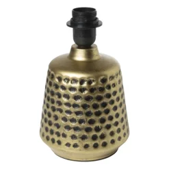 Lampvoet - gehamerd goud - ø15x24 cm