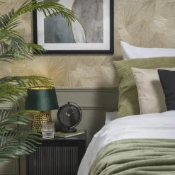 Lampvoet - gehamerd goud - ø15x24 cm