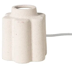 Lampvoet bloem - beige - ø11x13 cm