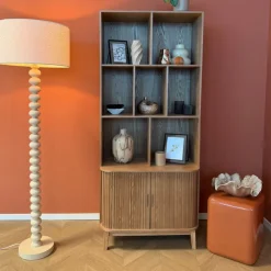 Lampvoet bollen - beige- ø24x135 cm