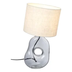 Lampvoet donut - grijs - 18x10x31 cm