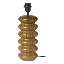 Lampvoet houtlook - bruin - ø13.2x20 cm