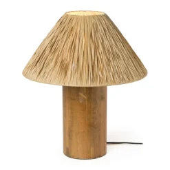 Lampvoet Pinewood - bruin - ø13.7x32 cm