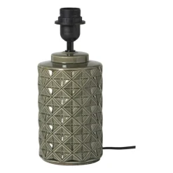 Lampvoet ruit - groen - ø12x20 cm