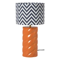 Lampvoet spekje - oranje - ø11x32 cm