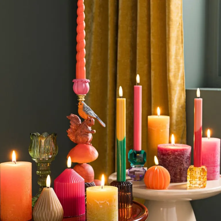 LED dinerkaars rib - roze - ø2.2x24.5 cm