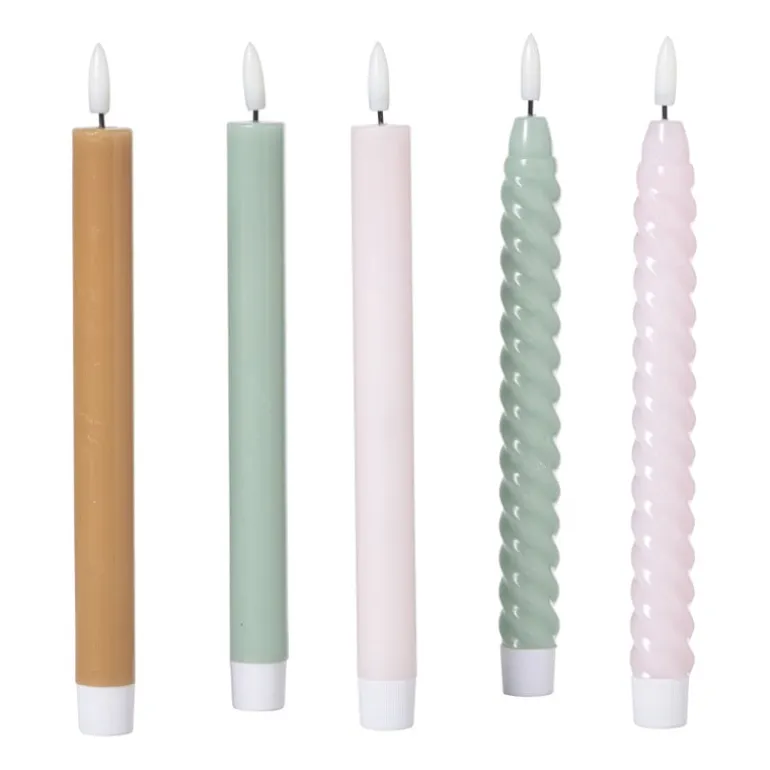 LED dinerkaars twist smal - paars - ø2.5x24.5 cm