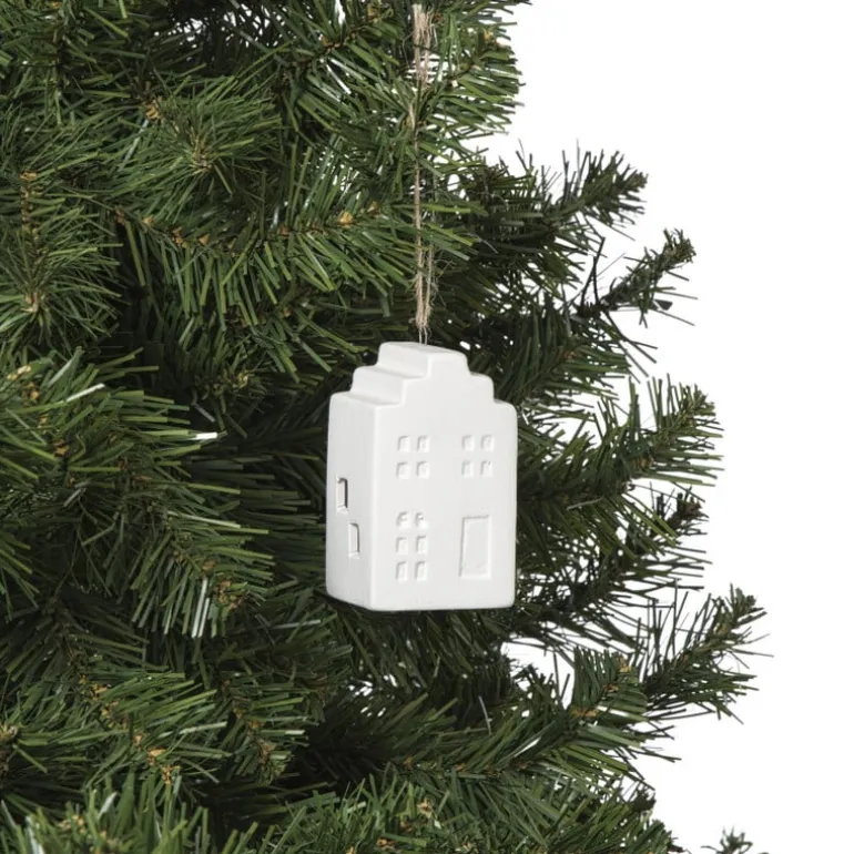 LED kersthuisje wit - 7.5x4.5x4.5 cm - diverse varianten