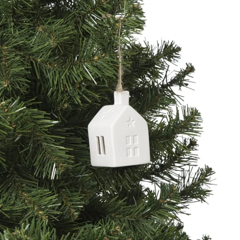 LED kersthuisje wit - 7.5x4.5x4.5 cm - diverse varianten