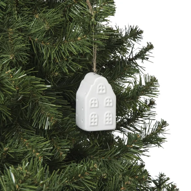 LED kersthuisje wit - 7.5x4.5x4.5 cm - diverse varianten