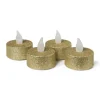 LED waxinelichten - goud - set van 4
