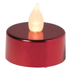 LED waxinelichten - rood - set van 5