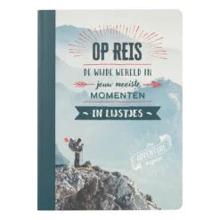 Listogram reisboekje - wit/aqua - 16x22.4x1.5 cm