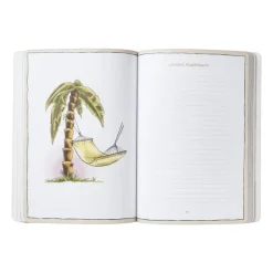 Listogram reisboekje - wit/aqua - 16x22.4x1.5 cm