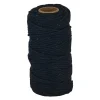 Macrame koord - zwart - 2mm