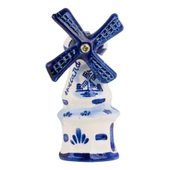 Magneet Hollandse molen - diverse varianten - blauw/wit