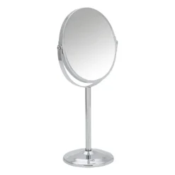 Make-up spiegel - chroom - ø16 x 36 cm