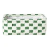 Mand checks middel - groen/wit - 13x33x23 cm