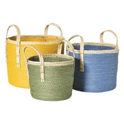 Mand colors - geel/bruin - ø21x18 cm