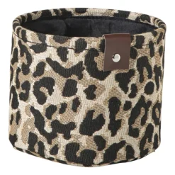 Mand luipaard - bruin/zwart - ø16x13 cm