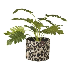 Mand luipaard - bruin/zwart - ø16x13 cm