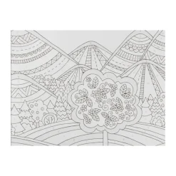 Mandala landscape - kleuren op nummer