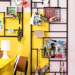 Mandje voor wandrek - 22x24x9 cm - zwart