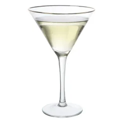Martiniglas gouden rand - glas - 220 ml
