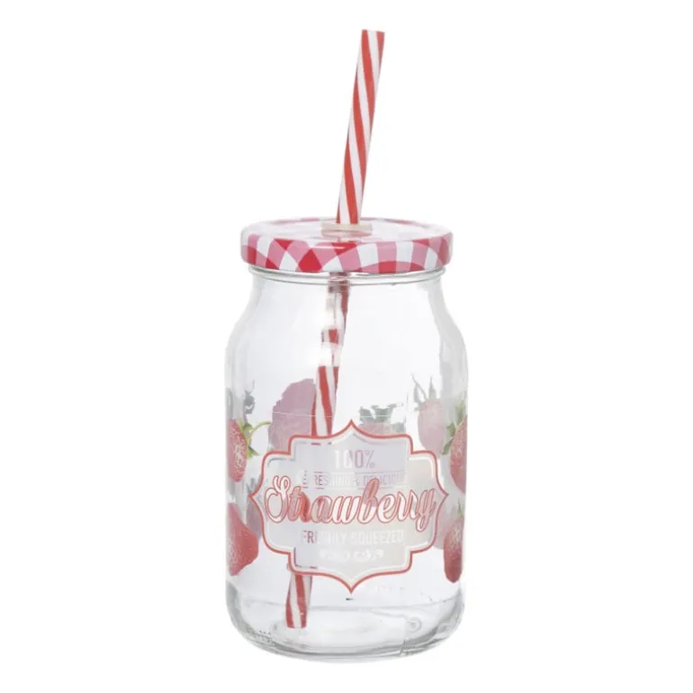 Mason jar aardbei - 450 ml
