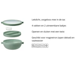 Mepal lunchbowl - lichtgroen - 8.5x24x20.7 cm