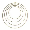Metalen deco ringen - goud - set van 4
