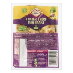 Mini naanbrood knoflook en koriander - Patak's - 188 g