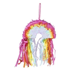 Mini piñata regenboog - multikleur - 10x15x4 cm