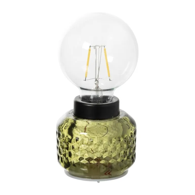 Mini tafellamp - groen - ø8x17 cm