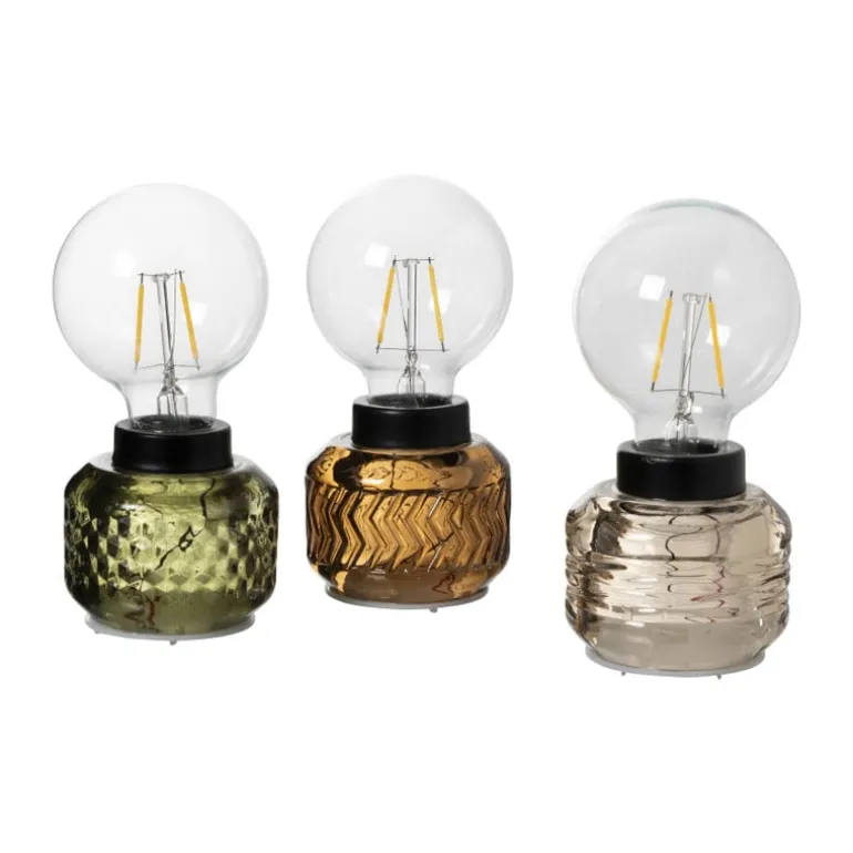 Mini tafellamp - groen - ø8x17 cm