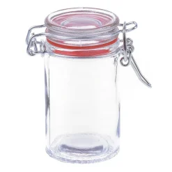 Mini voorraadpot met klemdeksel - cilinder - 70 ml