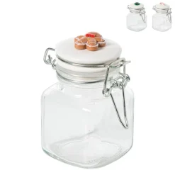 Mini weckpot kerst - transparant - 90 ml - diverse varianten