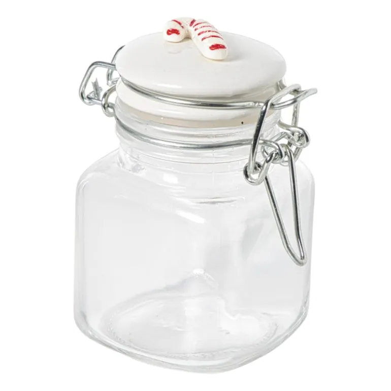 Mini weckpot kerst - transparant - 90 ml - diverse varianten