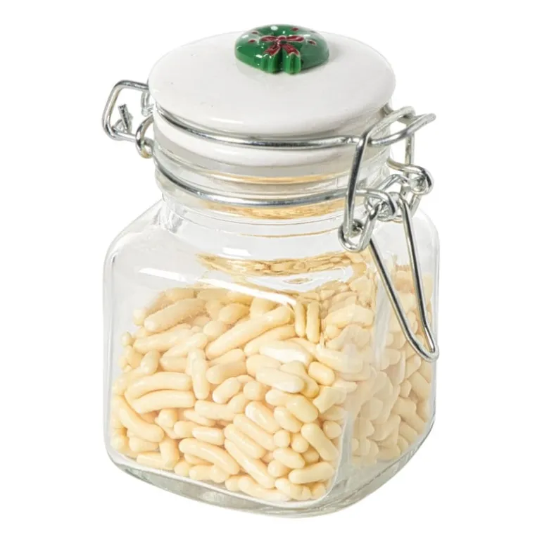 Mini weckpot kerst - transparant - 90 ml - diverse varianten