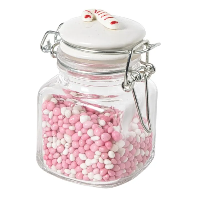 Mini weckpot kerst - transparant - 90 ml - diverse varianten