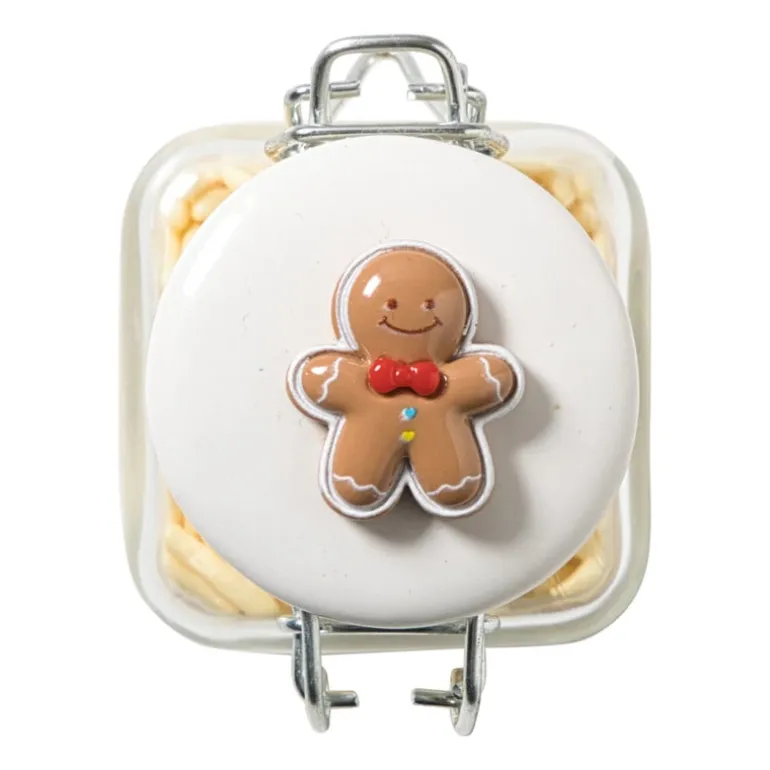 Mini weckpot kerst - transparant - 90 ml - diverse varianten