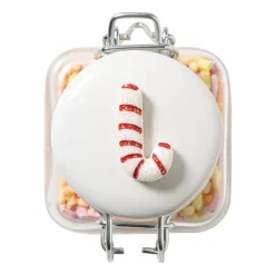 Mini weckpot kerst - transparant - 90 ml - diverse varianten