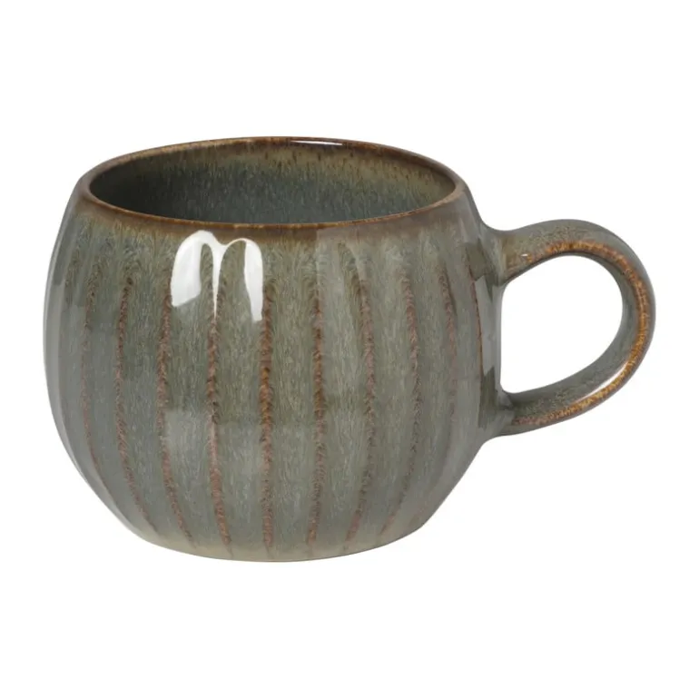 Mok bol reactive glaze - grijs - 480 ml