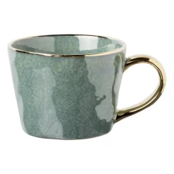 Mok met gouden oor - groen - 250 ml