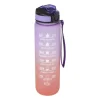 Motivatie waterfles - paars/roze - 1 liter