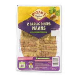 Naanbrood knoflook en koriander - Patak's - 260 g