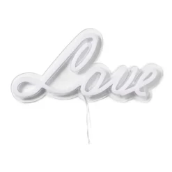 Neon LED lamp love - roze - 30x15 cm