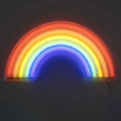 Neon LED lamp regenboog - multikleur - 30x16 cm