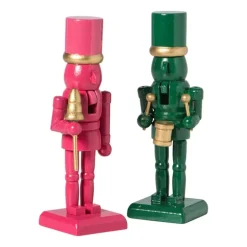 Notenkraker beeldje - groen - 12.5 cm